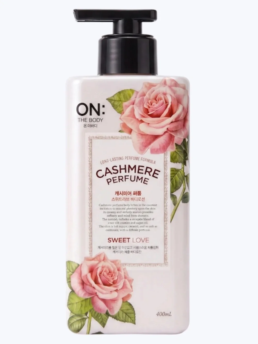 ON: THE BODY Cashmere Perfume Sweet Love 13.5 Fluid Ounces Body Lotion